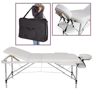 BAKAJI  Πτυσσόμενο Αλουμινένιο Κρεβάτι Μασάζ 3 Ζωνών Φυσιοθεραπείας...