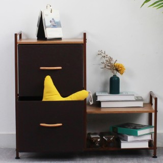 BAKAJI Υφασμάτινη Συρταριέρα με 2 Συρτάρια και Παπουτσοθήκη με 2 Ρά... BAKAJI Υφασμάτινη Συρταριέρα με 2 Συρτάρια και Παπουτσοθήκη με 2 Ρά...