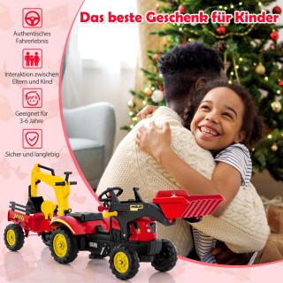 Costway Παιδικό 3-σε-1 Βαγονέτο-Μπουλντόζα με 6 Τροχούς, Αποσπώμενο... Costway Παιδικό 3-σε-1 Βαγονέτο-Μπουλντόζα με 6 Τροχούς, Αποσπώμενο...