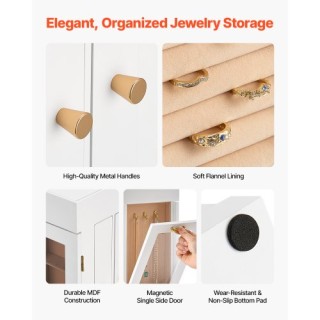 VEVOR Περιστρεφόμενη Κοσμηματοθήκη 360° με 4 Γάντζους για Κολιέ Λευ... VEVOR Περιστρεφόμενη Κοσμηματοθήκη 360° με 4 Γάντζους για Κολιέ Λευ...