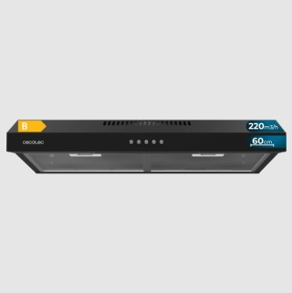 Απορροφητήρας 60 cm Μαύρο Bolero Flux CM 602200 Black B Cecotec CEC... Απορροφητήρας 60 cm Μαύρο Bolero Flux CM 602200 Black B Cecotec CEC...