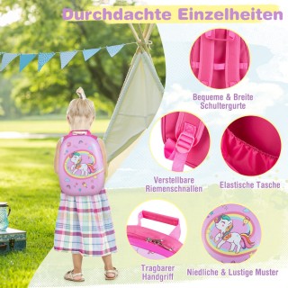 Costway Σετ Βαλίτσας για Παιδιά 2 Τεμαχίων με Σκληρό Κέλυφος και Σ... Costway Σετ Βαλίτσας για Παιδιά 2 Τεμαχίων με Σκληρό Κέλυφος και Σ...