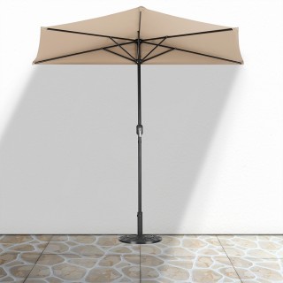 BAKAJI  Ομπρελόνι Ημισέληνος Τοίχου για Κήπο Ηλιοπροστασία Εξωτερικ...