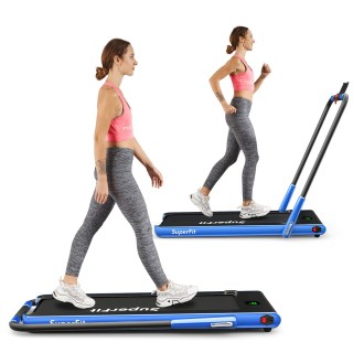 Costway  Πτυσσόμενος Διάδρομος Γυμναστικής 2-σε-1 με LED Οθόνη & Bl...