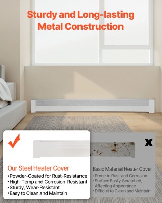 VEVOR Καλύμματα Θερμαντικών Σωμάτων Βάσης 1831 mm - Ατσάλινη Κατασκ... VEVOR Καλύμματα Θερμαντικών Σωμάτων Βάσης 1831 mm - Ατσάλινη Κατασκ...