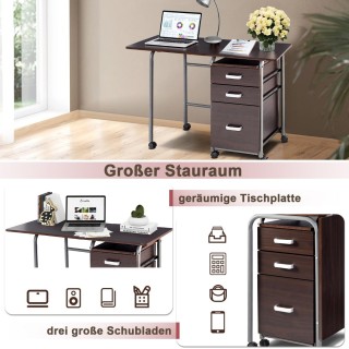 Costway Πτυσσόμενο Γραφείο Υπολογιστή με Σταθερή Μεταλλική Κατασκευ... Costway Πτυσσόμενο Γραφείο Υπολογιστή με Σταθερή Μεταλλική Κατασκευ...