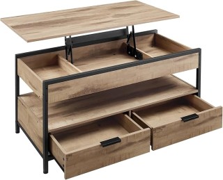 VASAGLE Ρυθμιζόμενο Βιομηχανικό Τραπεζάκι Σαλονιού με Αποθηκευτικό ... VASAGLE Ρυθμιζόμενο Βιομηχανικό Τραπεζάκι Σαλονιού με Αποθηκευτικό ...