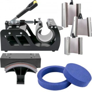 Μηχανή Θερμομεταφοράς VEVOR 15x15 8 σε 1 Μαύρη  TJBYXKHSP80385KIQV2