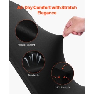 VEVOR Μαύρα Καλύμματα Καρεκλών 100 τμχ, Ελαστικά Καλύμματα Πολυεστε...