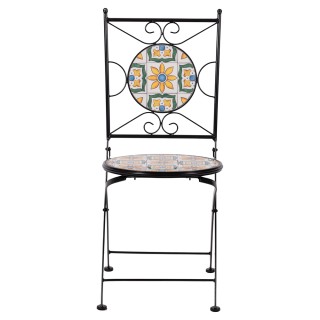 Galileo Εξωτερική πτυσσόμενη καρέκλα με μεταλλική δομή και μεσογεια... Galileo Εξωτερική πτυσσόμενη καρέκλα με μεταλλική δομή και μεσογεια...