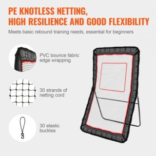 VEVOR Ανακλαστήρας Λακρός για Αυλή, 4x7 Ft Δίχτυ Αναπήδησης Βόλεϊ, ...