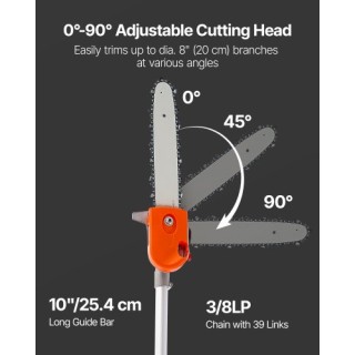 VEVOR Πετρελαιοκίνητο Κονταροπρίονο με Περιστρεφόμενη Κεφαλή 43CC 1... VEVOR Πετρελαιοκίνητο Κονταροπρίονο με Περιστρεφόμενη Κεφαλή 43CC 1...