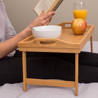 BAKAJI Δίσκος κρεβατιού από μπαμπού με πτυσσόμενα πόδια για πρωινό... BAKAJI Δίσκος κρεβατιού από μπαμπού με πτυσσόμενα πόδια για πρωινό...