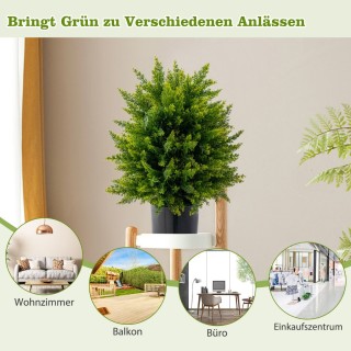 Costway Σετ 2 Τεχνητών Δέντρων Τοπιαρίου Κέδρου με Μπάλα για Εσωτε... Costway Σετ 2 Τεχνητών Δέντρων Τοπιαρίου Κέδρου με Μπάλα για Εσωτε...