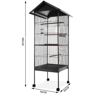 BAKAJI Μεταλλικό Κλουβί για Πουλιά 160 x 64 x 64 cm 02824245 BAKAJI Μεταλλικό Κλουβί για Πουλιά 160 x 64 x 64 cm 02824245