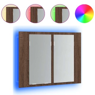 vidaXL Ντουλάπι LED με Καθρέπτη Μακιγιάζ 822843