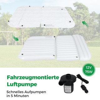 Costway  Ευρύχωρο Φουσκωτό Στρώμα Ταξιδίου 190 x 130 x 15 cm AK10003MB