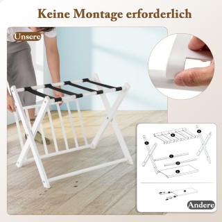 Costway Πτυσσόμενη Βάση Αποσκευών με Μεταλλική Κατασκευή και Διπλή ... Costway Πτυσσόμενη Βάση Αποσκευών με Μεταλλική Κατασκευή και Διπλή ...