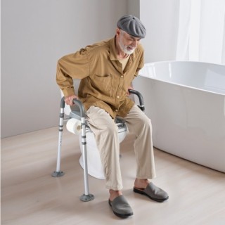 VEVOR Πολυλειτουργική Καρέκλα Τουαλέτας με Ρυθμιζόμενο Ύψος - Υποστ...