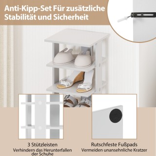 Costway Ξύλινη Παπουτσοθήκη 28,5 x 25,5 x 110 cm με 8 Στάδια Ρύθμι... Costway Ξύλινη Παπουτσοθήκη 28,5 x 25,5 x 110 cm με 8 Στάδια Ρύθμι...