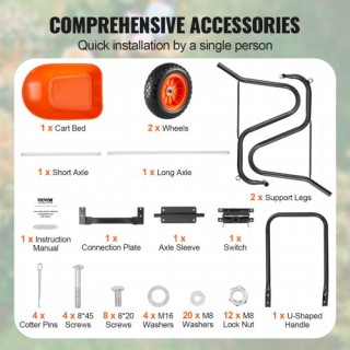 Καρότσι Κήπου VEVOR 2 Τροχών 397 lbs FDL2LHYTC2JLVT7G3V0 Καρότσι Κήπου VEVOR 2 Τροχών 397 lbs FDL2LHYTC2JLVT7G3V0