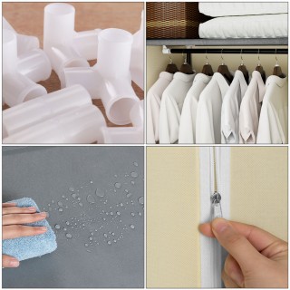 BAKAJI Ντουλάπα από ύφασμα TNT Γκαρνταρόμπα Κρεμάστρα με Ράφι 70x4... BAKAJI Ντουλάπα από ύφασμα TNT Γκαρνταρόμπα Κρεμάστρα με Ράφι 70x4...