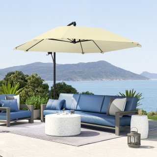 Outsunny Ομπρέλα με ρυθμιζόμενη κάλυψη και βάση σε σχήμα σταυρού, α... Outsunny Ομπρέλα με ρυθμιζόμενη κάλυψη και βάση σε σχήμα σταυρού, α...