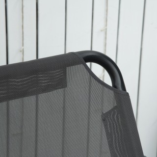 Outsunny Διθέσια κούνια με ρυθμιζόμενη οροφή και μαξιλάρια, από ατ... Outsunny Διθέσια κούνια με ρυθμιζόμενη οροφή και μαξιλάρια, από ατ...