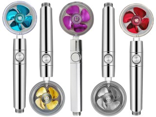 Verk Group Κεφαλή Ντους με Τουρμπίνα, Αντικαταστάσιμο Φίλτρο και Αν...