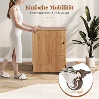 Costway  Διπλό Αναδιπλούμενο Τραπεζάκι Ραπτικής με Σταθμό Φόρτισης ...