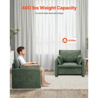 VEVOR Πράσινη Πολυθρόνα με Μπράτσα για Σπίτι και Γραφείο BYZSYFXBY3... VEVOR Πράσινη Πολυθρόνα με Μπράτσα για Σπίτι και Γραφείο BYZSYFXBY3...