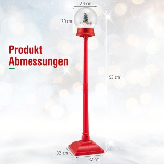 Costway 153 εκ. Μουσική Χριστουγεννιάτικη Λυχνία Φαναράκι με Χιονόμ...