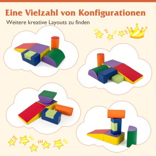 Costway 6 Τεμ. Άνετοι Αφρώδεις Γιγάντιοι Κύβοι Αναρρίχησης και Παιχ...