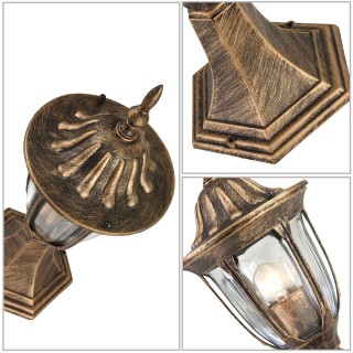 BAKAJI  Κλασικό Βικτωριανό Φανάρι Κήπου Λάμπα Εξωτερικού Χώρου Αλου...