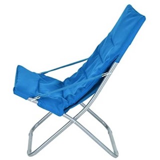BAKAJI Πτυσσόμενη καρέκλα παραλίας από ατσάλι με επενδυμένο ύφασμα... BAKAJI Πτυσσόμενη καρέκλα παραλίας από ατσάλι με επενδυμένο ύφασμα...
