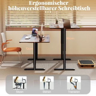 Costway Ηλεκτρικό Ρυθμιζόμενο Γραφείο 140 x 70 cm Εργονομικό Καθιστ... Costway Ηλεκτρικό Ρυθμιζόμενο Γραφείο 140 x 70 cm Εργονομικό Καθιστ...