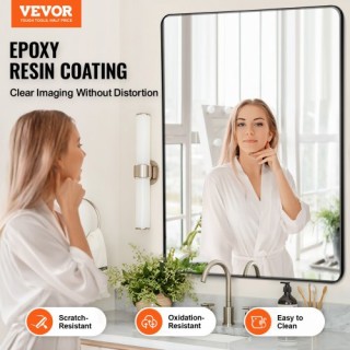 VEVOR Τετράγωνος Καθρέφτης Τοίχου 36 x 48 με Πλαίσιο Αλουμινίου JX... VEVOR Τετράγωνος Καθρέφτης Τοίχου 36 x 48 με Πλαίσιο Αλουμινίου JX...