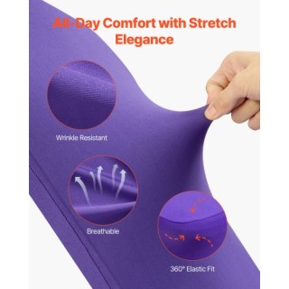 VEVOR Καλύμματα Καρεκλών 50 τεμ Πορφυρά, Πολυέστερ-Σπάντεξ, Διαστάσ...