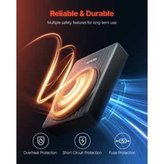 VEVOR 10 300W Υποκάθισμα Αυτοκινήτου Υπογούφερ Λεπτό Ενισχυμένο Σύσ...