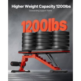 VEVOR Πάγκος Γυμναστικής Ρυθμιζόμενος Πτυσσόμενος XLYLDZXZYK00PHRVSV0