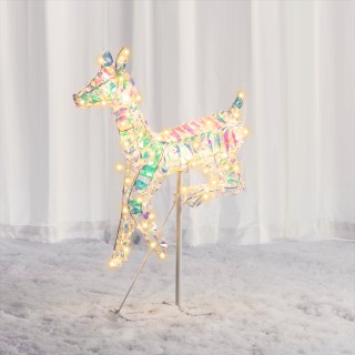 BAKAJI  Φωτεινό Χριστουγεννιάτικο Διακοσμητικό Εξωτερικού Χώρου Ελά...