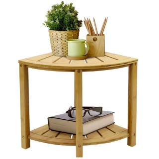 BAKAJI Γωνιακό Τραπεζάκι Μπάνιου Μπαμπού Ράφι Σκαμπό Γωνίας 2 Επιπέ... BAKAJI Γωνιακό Τραπεζάκι Μπάνιου Μπαμπού Ράφι Σκαμπό Γωνίας 2 Επιπέ...
