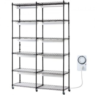 VEVOR Ράφι Φυτών με Φωτισμό Ανάπτυξης 6 Επιπέδων 200W 59.1 Εσωτερι... VEVOR Ράφι Φυτών με Φωτισμό Ανάπτυξης 6 Επιπέδων 200W 59.1 Εσωτερι...