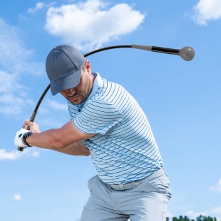 Costway Εκπαιδευτικό Εργαλείο Γκολφ 100εκ με Βαρυμένο Κεφάλι για Λα...