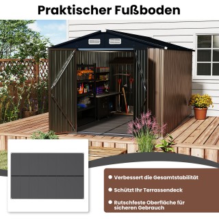 Costway Βάση Κηπουρικής Αποθήκης 343 x 215 cm με Αντιολισθητική Επι...