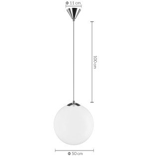 BAKAJI Φωτιστικό Κρεμαστό Σφαίρα 50 εκ Μοντέρνος Σχεδιασμός Καπέλο... BAKAJI Φωτιστικό Κρεμαστό Σφαίρα 50 εκ Μοντέρνος Σχεδιασμός Καπέλο...