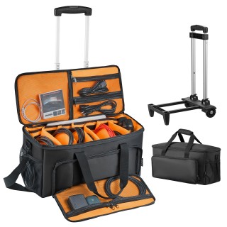 VEVOR Τροχήλατη Τσάντα Καλωδίων DJ, 1680D, Διαχωριστικά & Τροχοί γι... VEVOR Τροχήλατη Τσάντα Καλωδίων DJ, 1680D, Διαχωριστικά & Τροχοί γι...