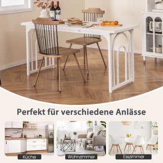 Costway Μοντέρνο Τραπέζι Φάρμας με Μεταλλικό Σκελετό και Καμπυλωτή... Costway Μοντέρνο Τραπέζι Φάρμας με Μεταλλικό Σκελετό και Καμπυλωτή...