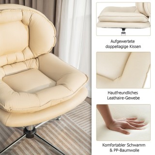 Costway καρέκλα γραφείου χωρίς μπράτσα καρέκλα γραφείου με διπλά επ...