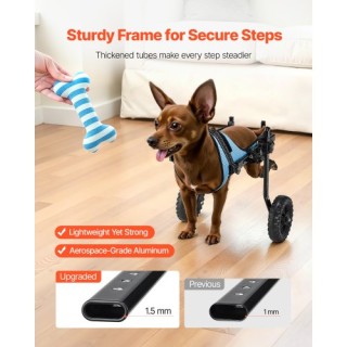 VEVOR Ρυθμιζόμενο Αναπηρικό Καροτσάκι Σκύλου για Πίσω Πόδια VEVOR, ...